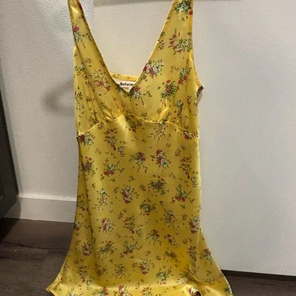 Reformation Ellery silk slip mini dress - Picture 3 of 4